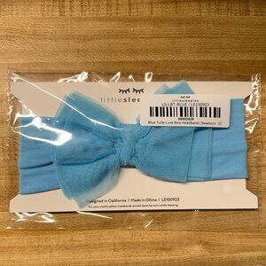 Little Sleepies Blue Tulle Luxe Bow Headband